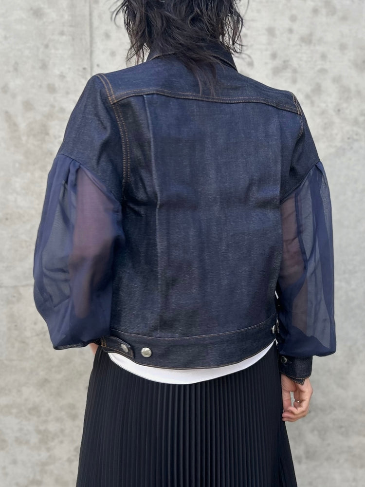 HYKE / BALLOON SLEEVE DENIM JACKET TYPE2 REGULAR FIT / ORIGINAL BLUE / 17569