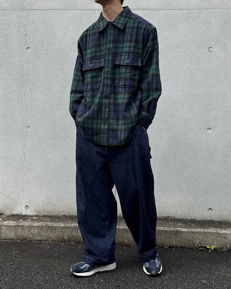 ACY / HEAVY WAIT FLANNEL SHIRT JACKET / BLACK WATCH