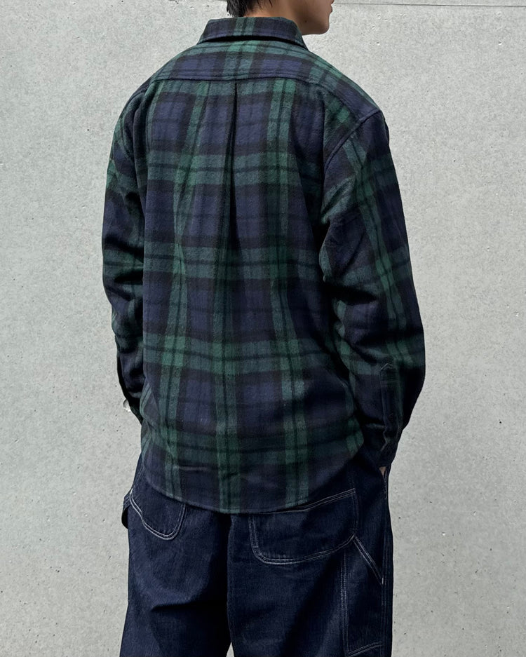 ACY / HEAVY WAIT FLANNEL SHIRT JACKET / BLACK WATCH
