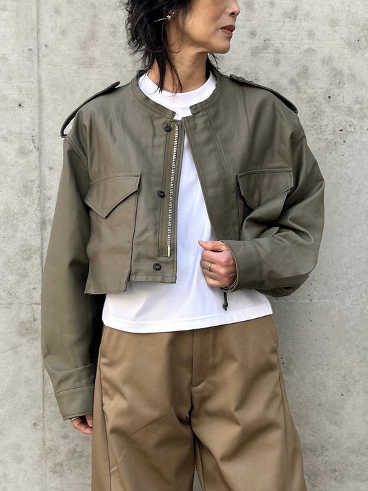 HYKE / TYPE M-51 FIELD CROPPED JACKET / OLIVE DRAB / 17510