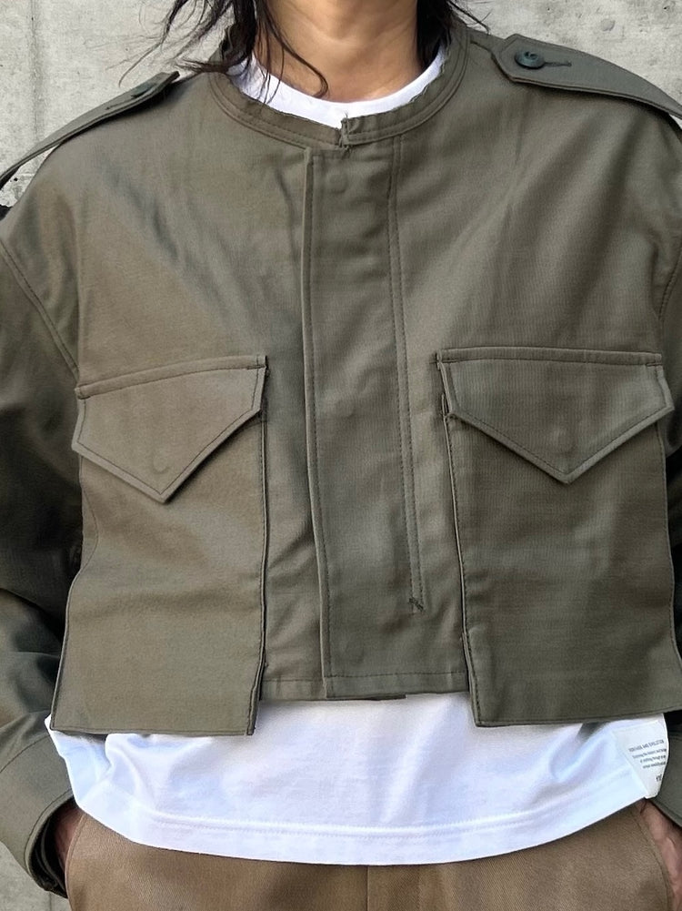 HYKE / TYPE M-51 FIELD CROPPED JACKET / OLIVE DRAB / 17510