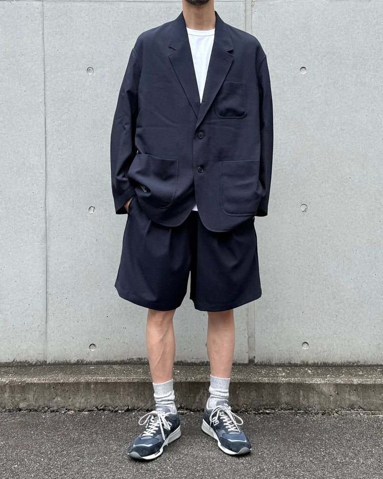 FreshService /  SEERSUCKER STRIPE BLAZER / NAVY / FSC262-20112