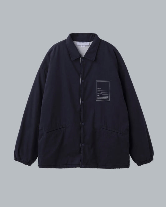 New Manual / LINED COACH JACKET / NAVY / 2026AW-JK6-YT