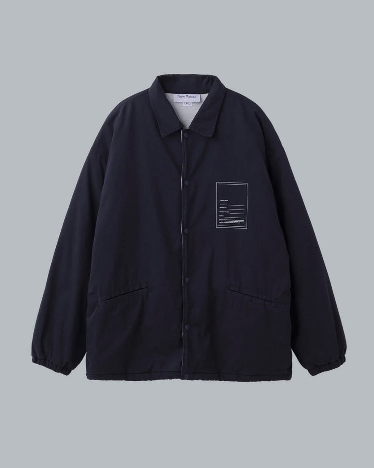 New Manual / LINED COACH JACKET / NAVY / 2026AW-JK6-YT