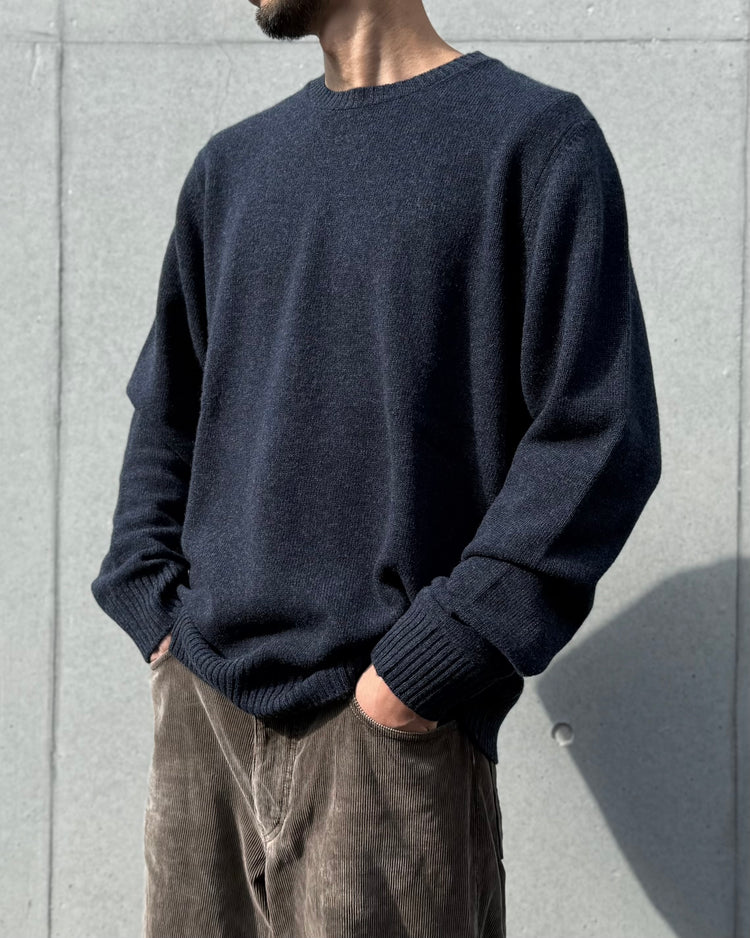 roberto collina / WO/CA CREW NECK KNIT / DENIM