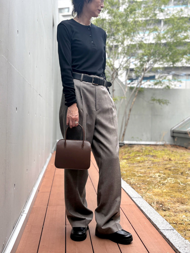AURALEE / LEATHER TOTE BAG - S MADE BY AETA / BROWN / A26AB03AE