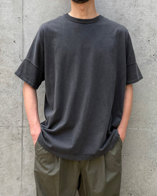 nonnative / CLERK S/S TEE COTTON JERSEY PIGMENT DYE / CHARCOAL / NN-C4811