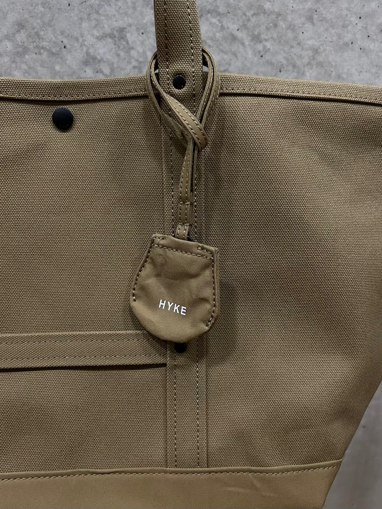 HYKE / TOTE BAG(LARGE) / KHAKI / 19364 /