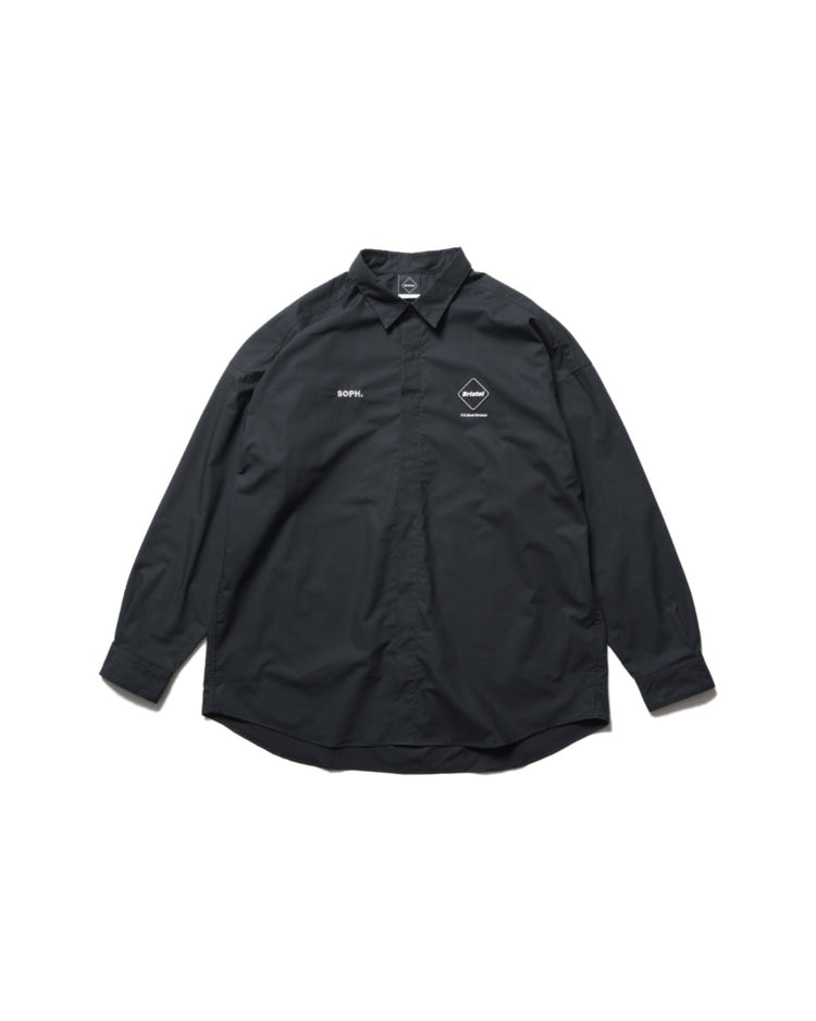 F.C.Real Bristol / AUTHENTIC FLY FRONT L/S SHIRT / BLACK / FCRB-260069