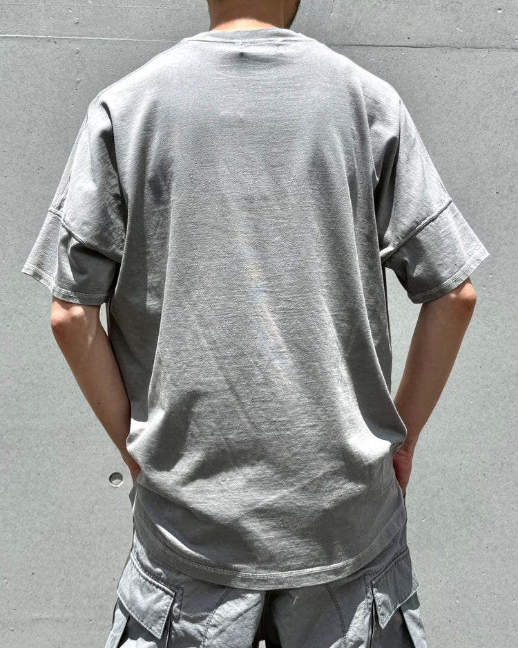 nonnative / CLERK S/S TEE COTTON JERSEY PIGMENT DYE / GRAY / NN-C4811