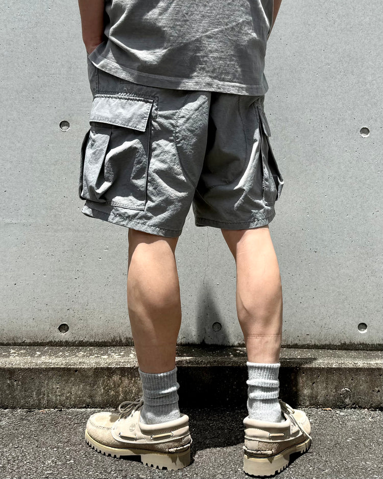 nonnative / TROOPER 6P SHORTS NYLON OXFORD PIGMENT DYE / GRAY / NN-P4831