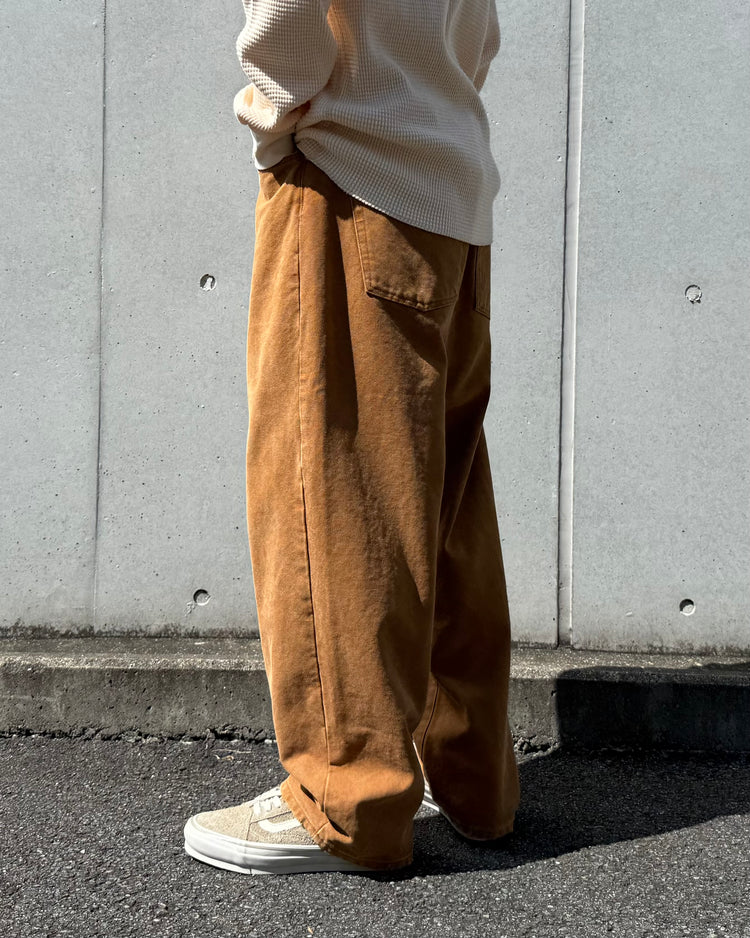 DESCENDANT / 1995 DUCK TROUSERS BAGGY / BROWN / 252WVDS-PTM05