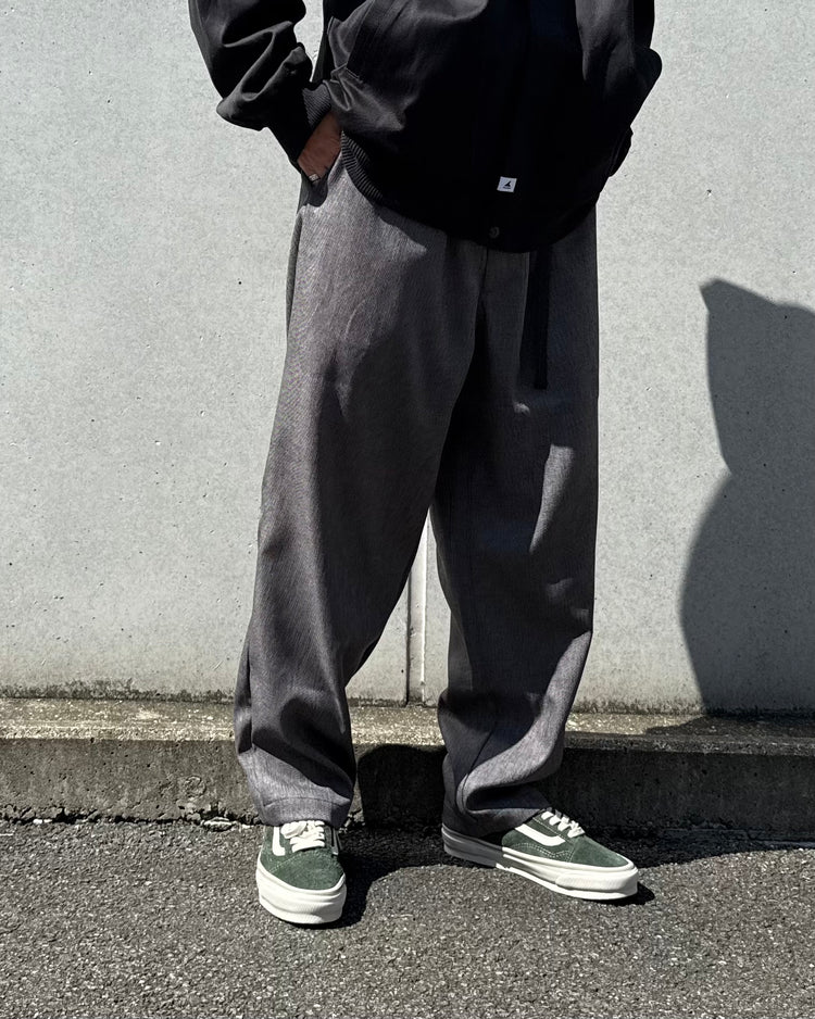 DESCENDANT / CLASP WEBBING TROUSERS / GRAY / 252TQDS-PTM02