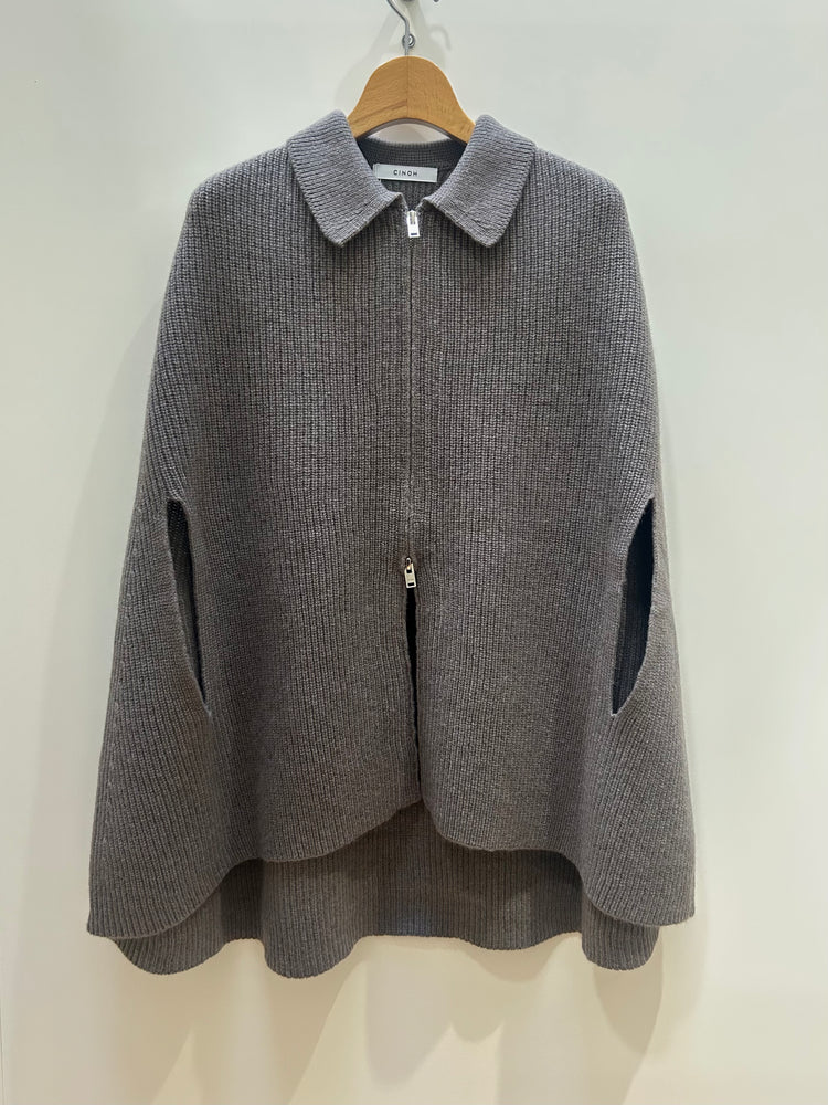 CINOH / ニットケープ / BEIGE  / E-50-041