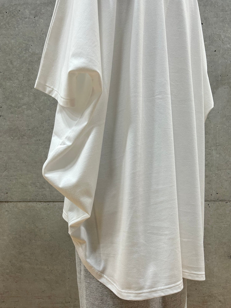 ENFÖLD / HALF-SLEEVES HEXAGON T-SHIRT / WHITE / 300IA280-1121