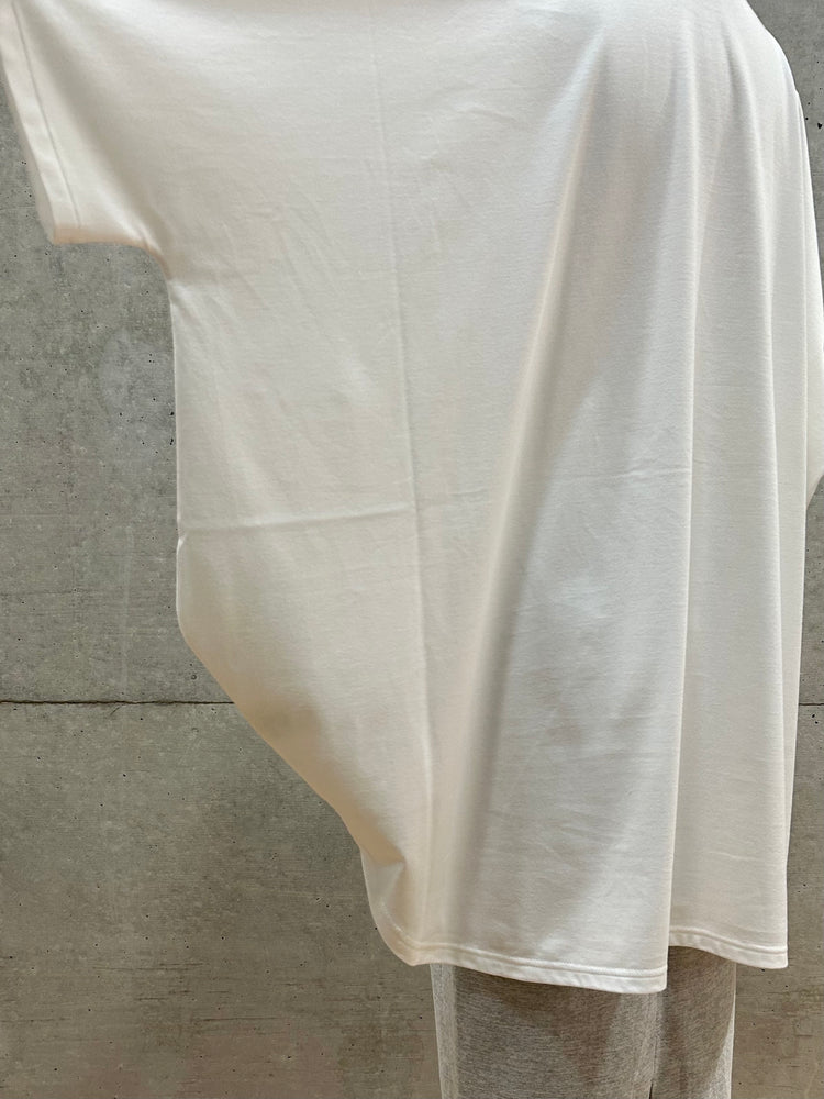 ENFÖLD / HALF-SLEEVES HEXAGON T-SHIRT / WHITE / 300IA280-1121