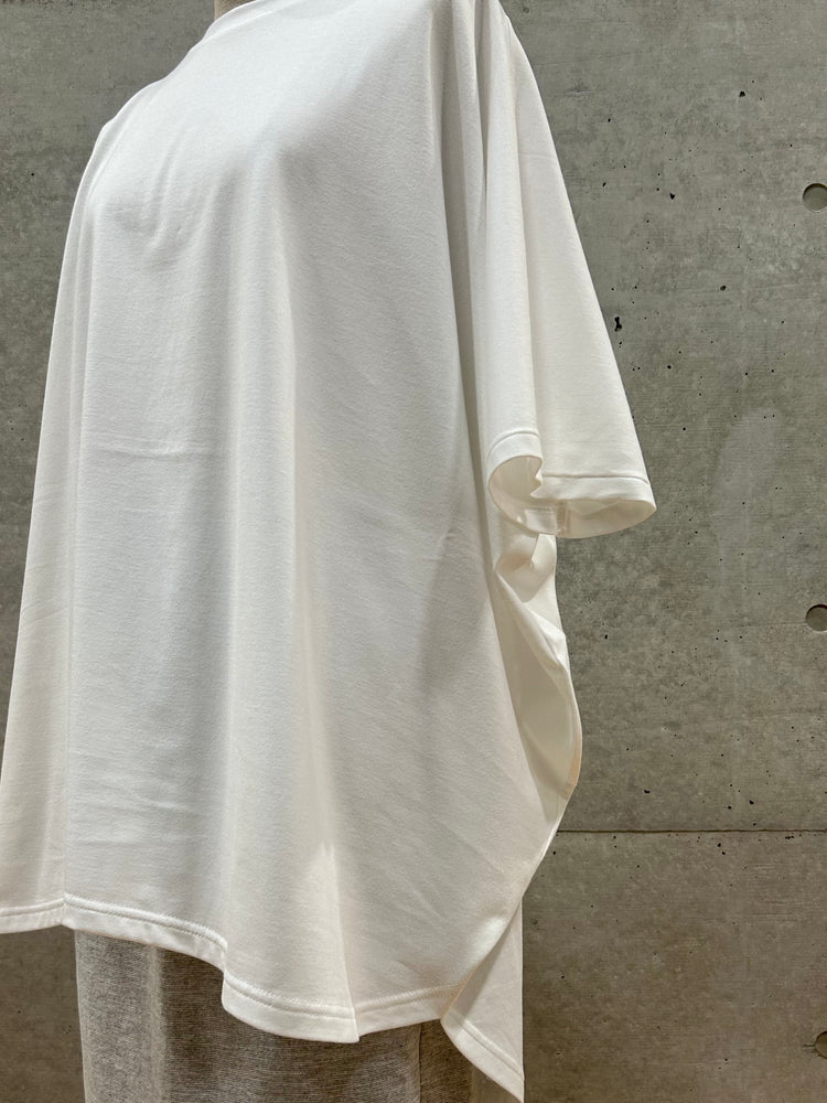 ENFÖLD / HALF-SLEEVES HEXAGON T-SHIRT / WHITE / 300IA280-1121