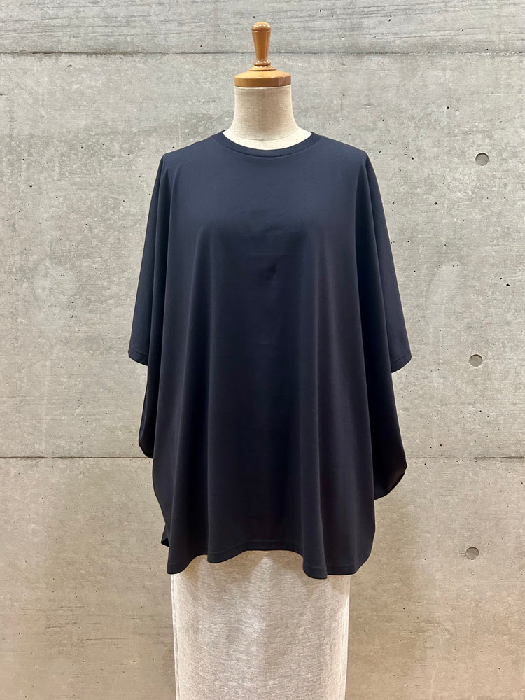 ENFÖLD / HALF-SLEEVES HEXAGON T-SHIRT / DARK NAVY / 300IA280-1121