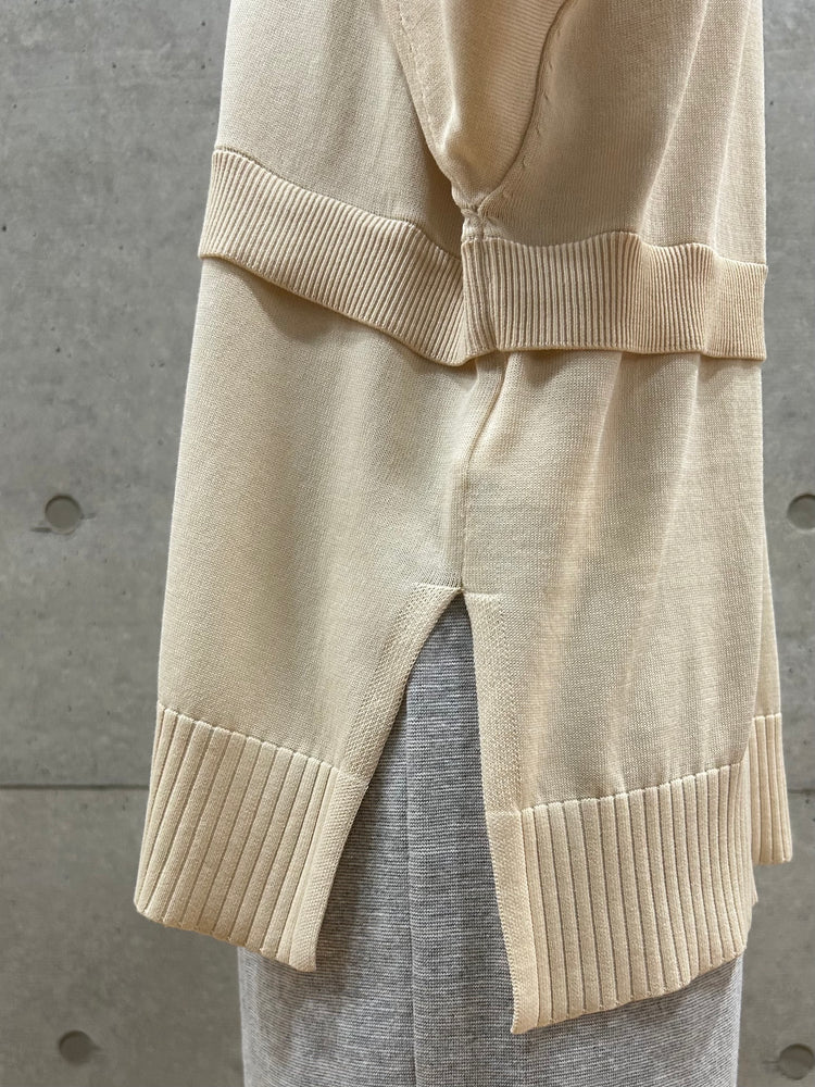 någonstans / crew neck cardigan  / Mushroom / 470IA470-0491