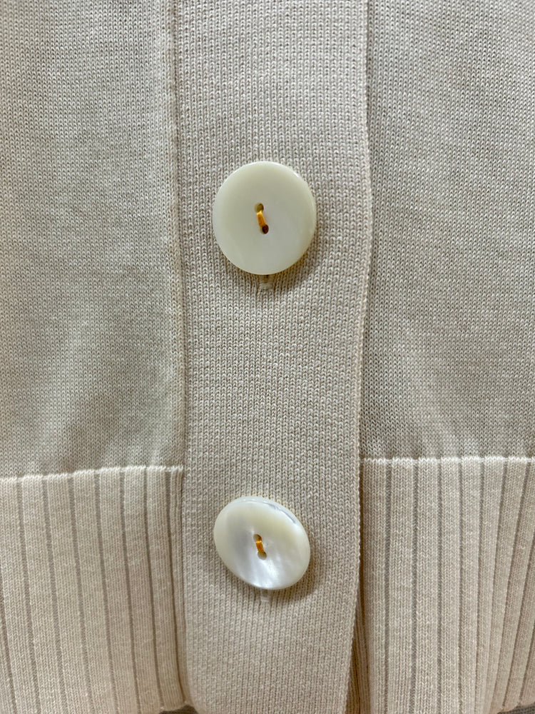 någonstans / crew neck cardigan  / Mushroom / 470IA470-0491