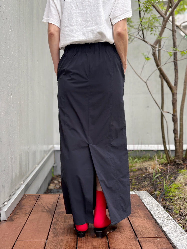 THE SHINZONE / 4WAY STRETCH LONG SKIRT / BLACK / 26MMSSK05