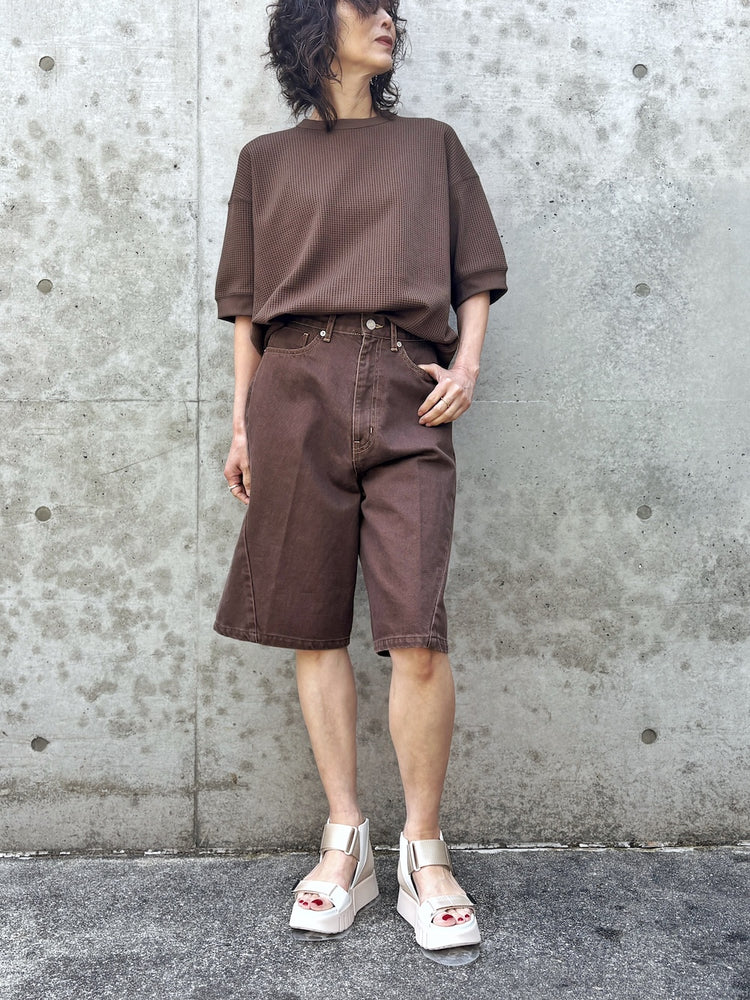 DAIWA PIER 39 / W’s TECH THERMAL CREW S/S / BROWN GRAY / BE-33026L