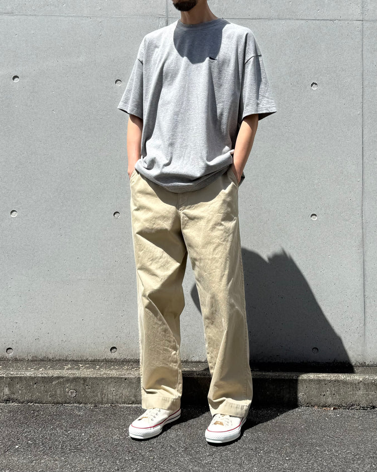 DESCENDANT / SEAFOWL TWILL TROUSERS / BEIGE / 261WVDS-PTM03