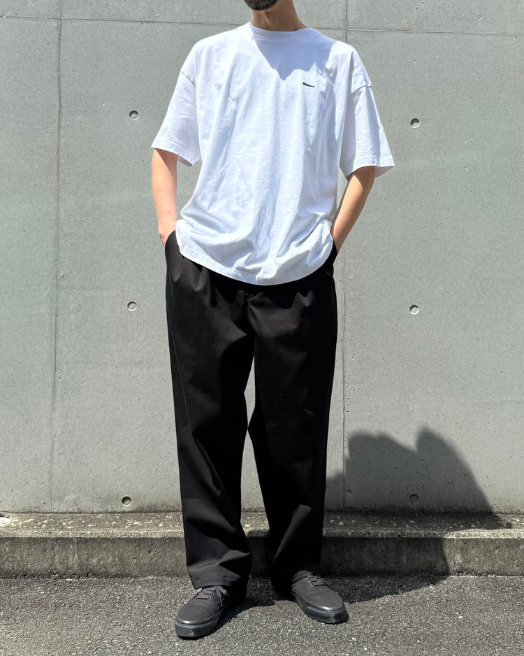 DESCENDANT / DC-3 ORGANIC COTTON TWILL TROUSERS / BLACK / 261TQDS-PTM01