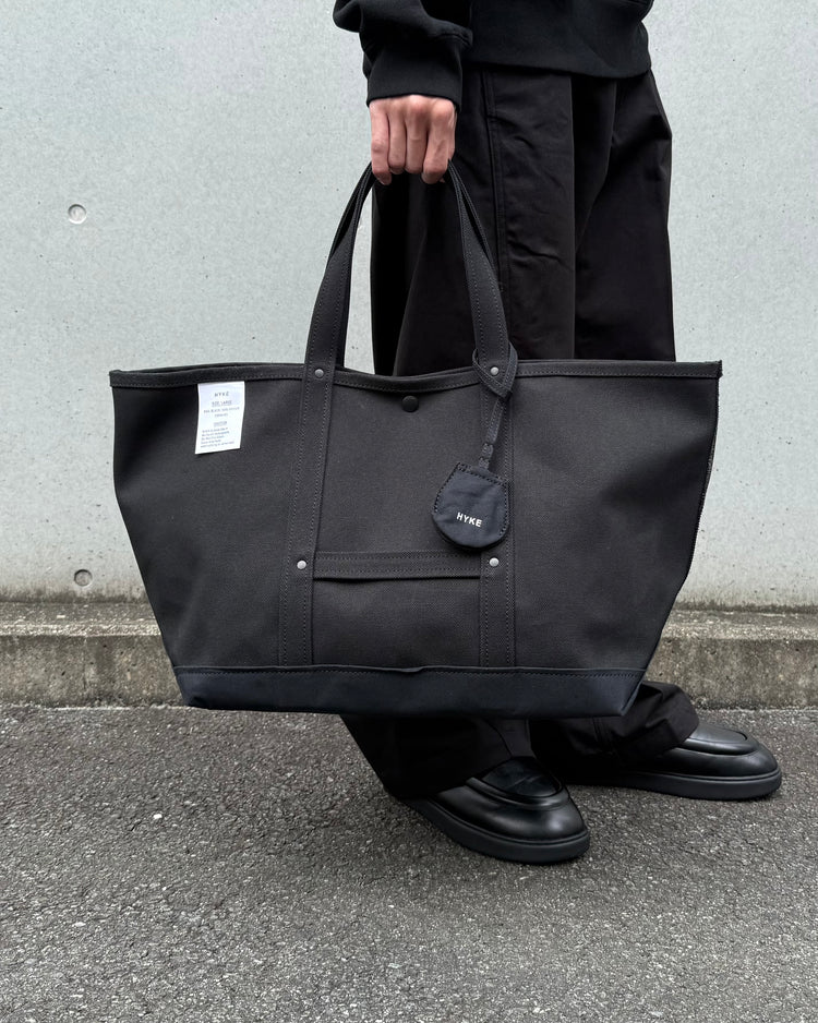 HYKE / TOTE BAG ( LARGE ) / BLACK / 19364