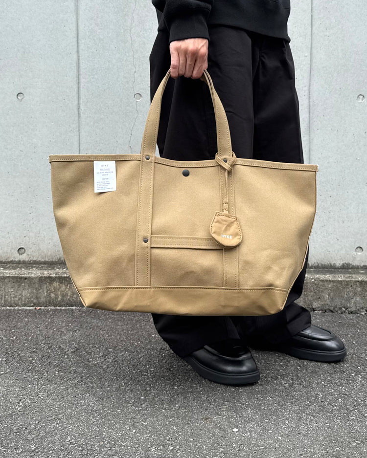 HYKE / TOTE BAG ( LARGE ) / KHAKI / 19364