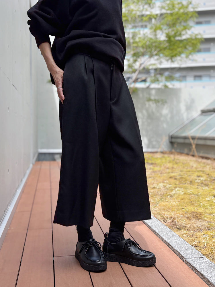 BOWTE / BLUE FACED LEICESTER DOSKIN TUXEDO TROUSERS / BLACK / 262-04-0006