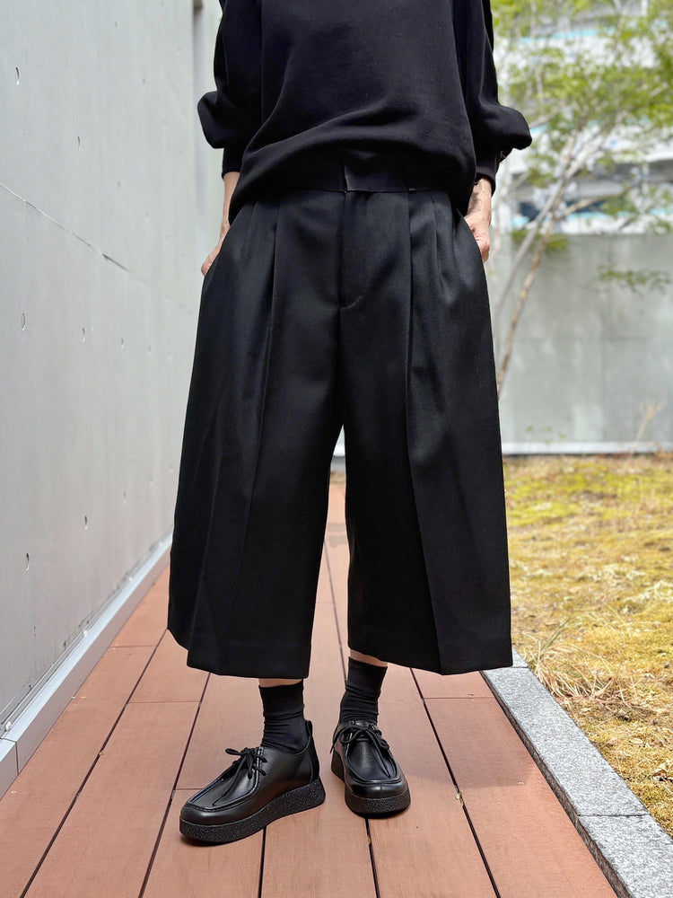 BOWTE / BLUE FACED LEICESTER DOSKIN TUXEDO TROUSERS / BLACK / 262-04-0006