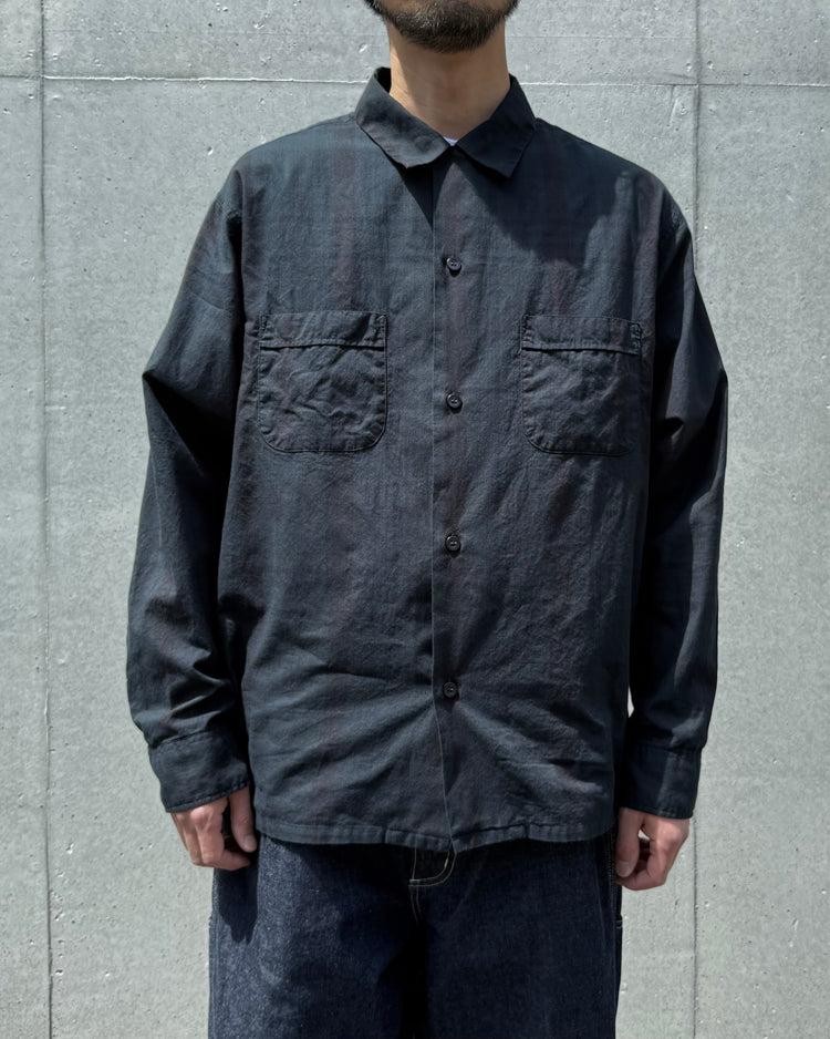 MASSES / MADRAS DYED SHIRT / NAVY