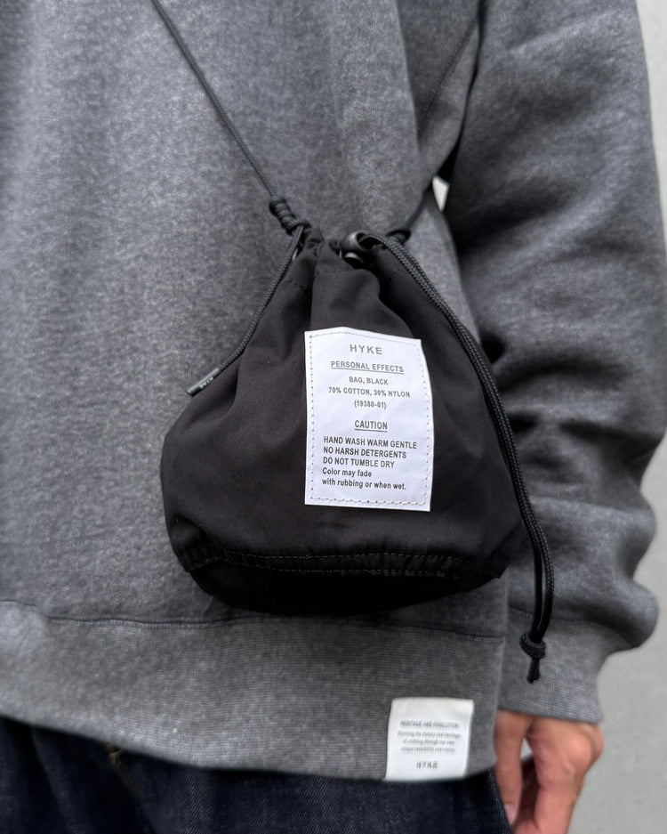 HYKE / SHOULDER POUCH / BLACK / 19380