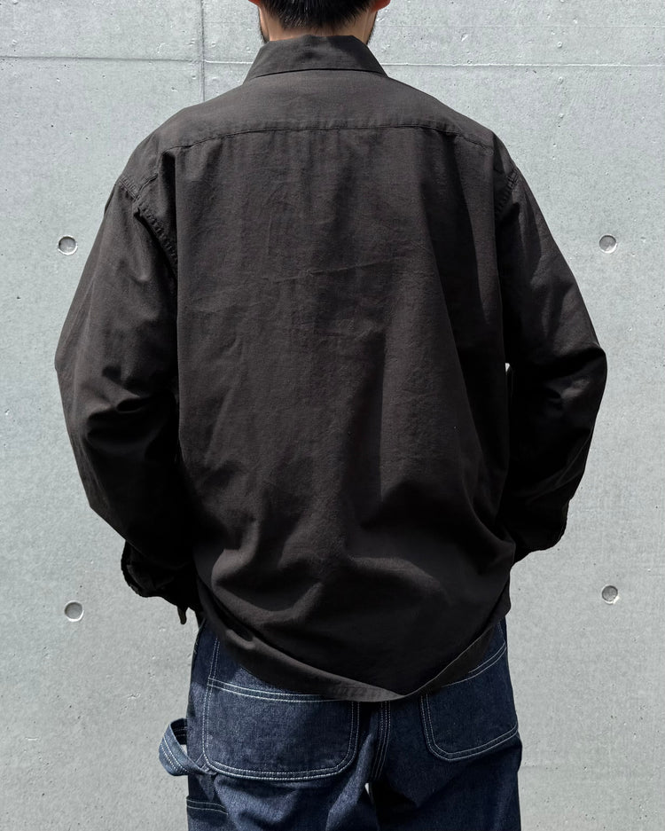 MASSES / MADRAS DYED SHIRT / BLACK