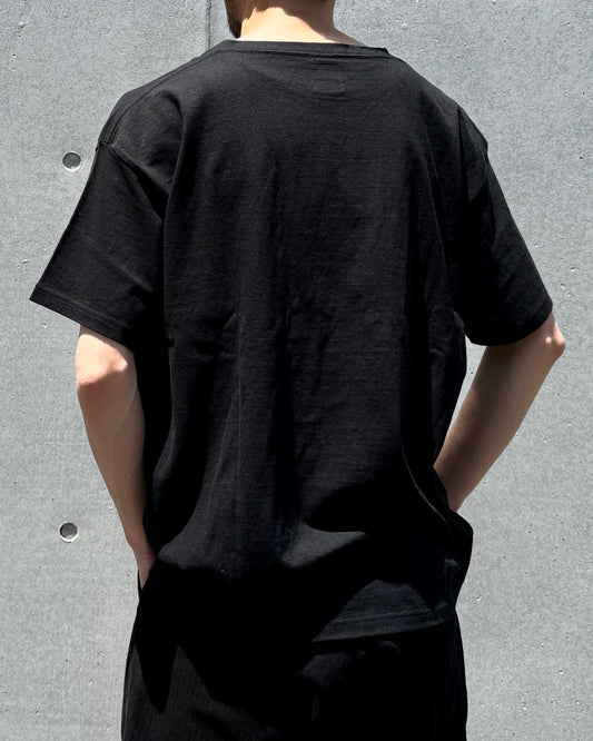 BEDWIN & THE HEARTBREAKERS / VELVA SHEEN Ex.S/S POCKET TEE "PIERCE"・BLACK・25SB2201