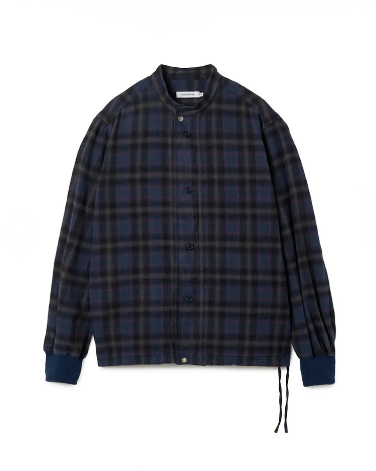 nonnative / TROOPER SHIRT JACKET COTTON FLANNEL OMBRE CHECK / NAVY / NN-SJ4702