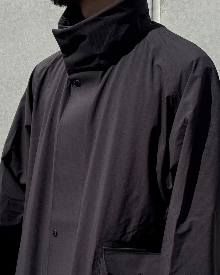 HYKE / PERTEX® DESERT STORM COAT / BLACK / 17571