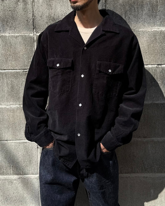 MASSES / WESTERN CORDUROY SHIRT / BLACK