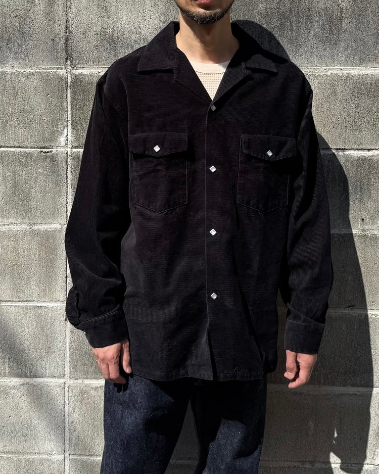 MASSES / WESTERN CORDUROY SHIRT / BLACK