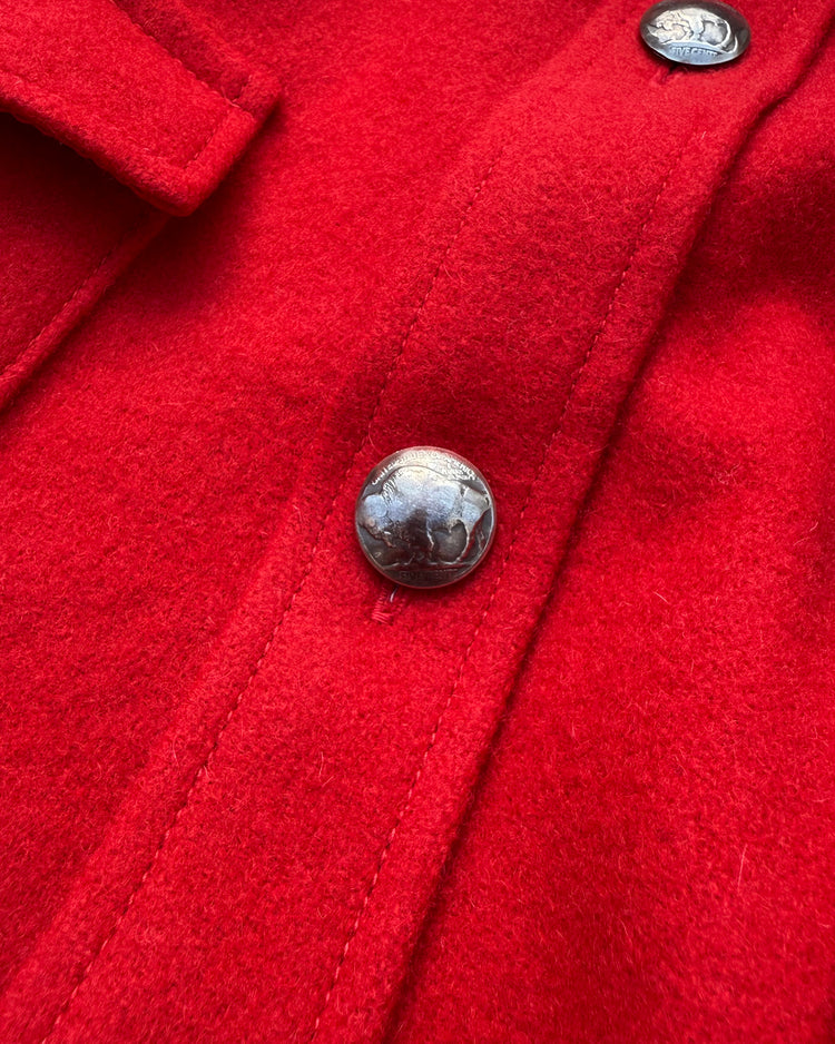 MASSES / MELTON CPO JKT / RED