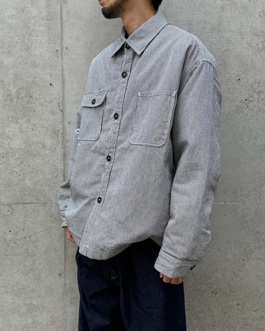 DESCENDANT / CRA90 HICKORY STRIPE JACKET POST O'ALLS / NAVY STRIPE / 252PODS-JKM01