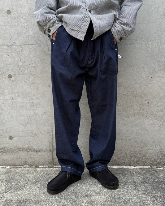 DESCENDANT / CINCH DENIM TROUSERS POST O'ALLS / INDIGO / 252PODS-PTM01