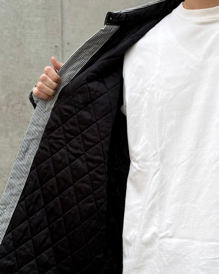 DESCENDANT / CRA90 HICKORY STRIPE JACKET POST O'ALLS / NAVY STRIPE / 252PODS-JKM01