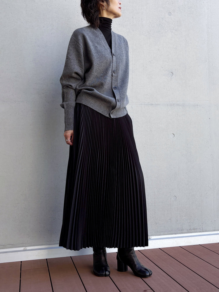 HYKE / LAMBSWOOL CARDIGAN / TOP GRAY / 11430 /