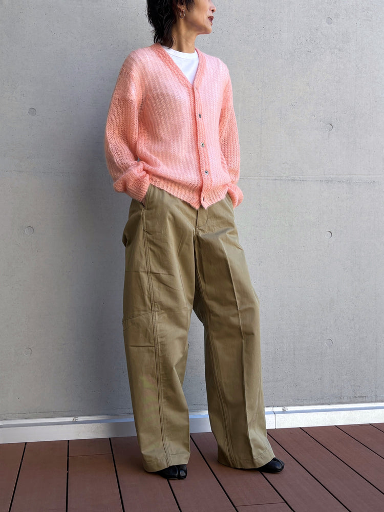 HYKE / MOHAIR CARDIGAN / PINK / 11433 /