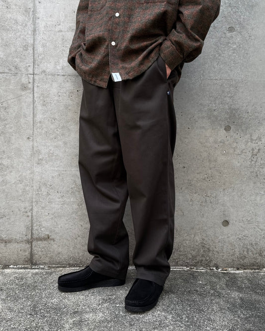 DESCENDANT / SHORE TWILL BEACH TROUSERS / CHARCOAL / 252CPDS-PTM02