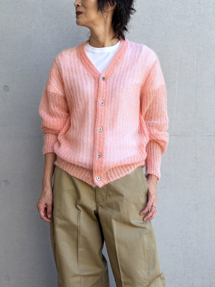 HYKE / MOHAIR CARDIGAN / PINK / 11433 /