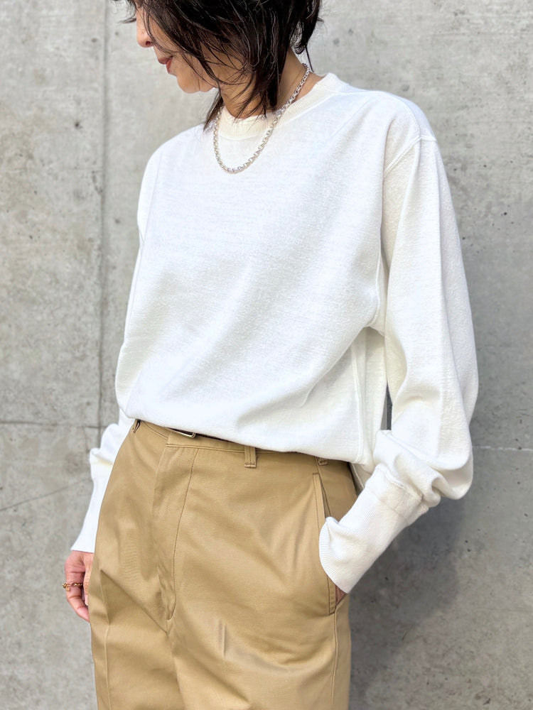 THE SHINZONE / MILITARY PULLOVER / WHITE / 21SMSCU02