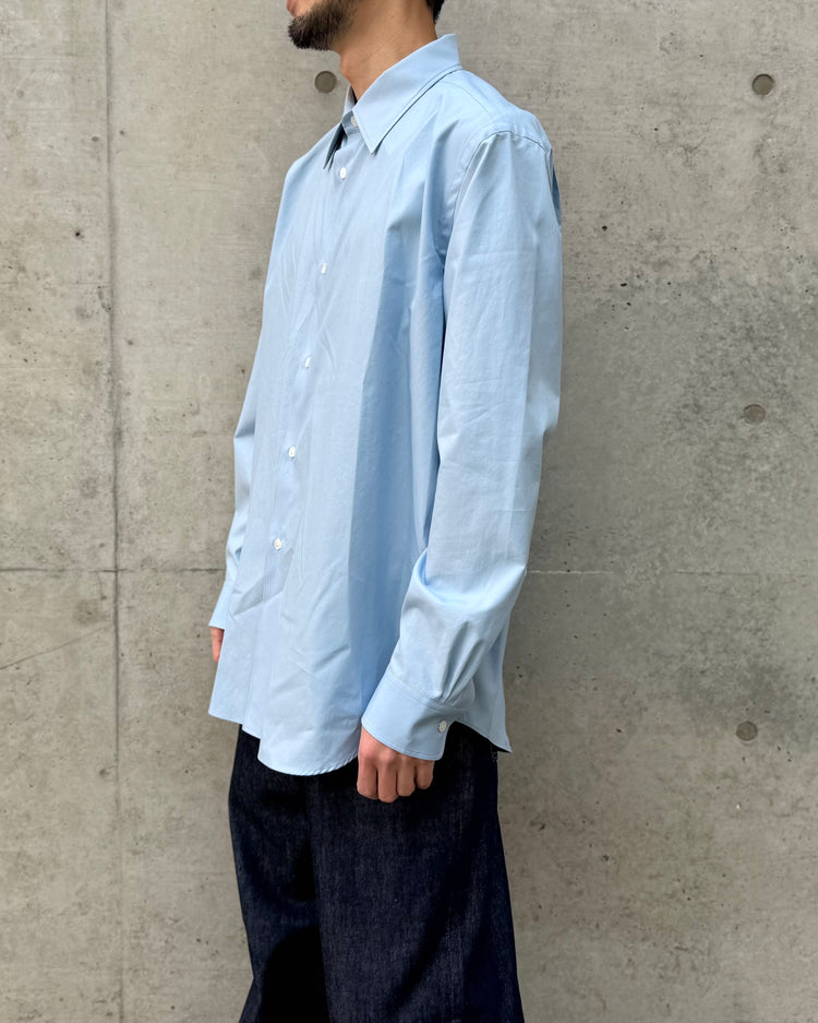 AURALEE / WASHED FINX TWILL SHIRT / LIGHT BLUE / A00S01TN
